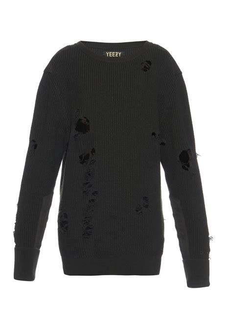 Yeezy Season 1 Distressed Wool Sweater 